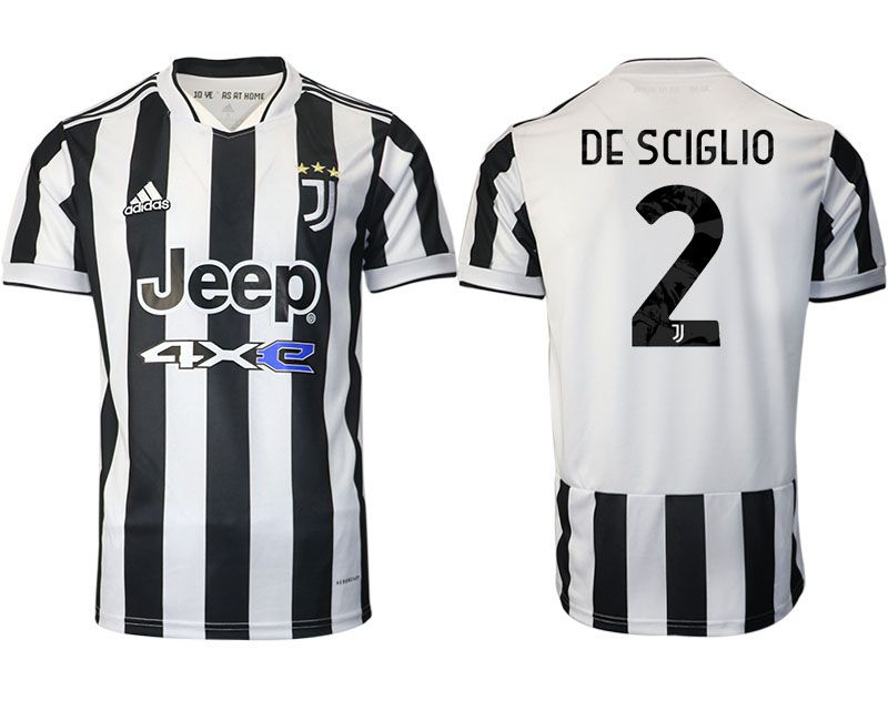 Men 2021-2022 Club Juventus home aaa version white #2 Adidas Soccer Jersey->juventus jersey->Soccer Club Jersey